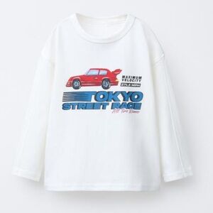 Zara Kids White Tokyo Street Race Shirt 2y